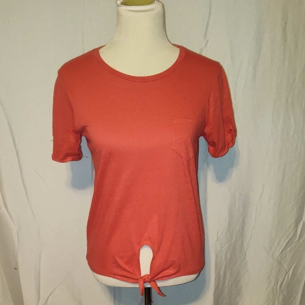 J. Crew  Short Sleeve Tie-Front Tee Size small